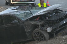 Veja como ficou o carro que Santana Lopes conduzia após acidente na A1