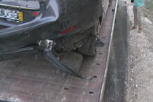 Veja como ficou o carro que Santana Lopes conduzia após acidente na A1