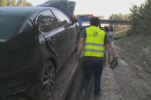 Veja como ficou o carro que Santana Lopes conduzia após acidente na A1