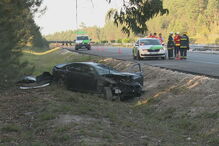 Veja como ficou o carro que Santana Lopes conduzia após acidente na A1