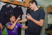 Iker Casillas a falar com Herrera