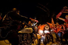 Adeptos comemoram título benfiquista em Coimbra