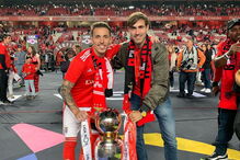 Família e amigos de Grimaldo na festa da 