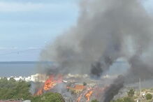 Incêndio consome zona de mato em Sacavém