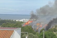 Incêndio consome zona de mato em Sacavém