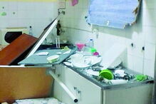 A casa no Montijo onde morava até há uma semana a mãe de Sofia Ribeiro, Salomé, ficou neste estado    