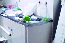 A casa no Montijo onde morava até há uma semana a mãe de Sofia Ribeiro, Salomé, ficou neste estado    