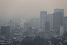 México sob nuvens de fumo