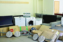 Material recuperado pela GNR 