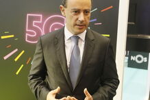 Manuel Ramalho Eanes, da NOS, responsável do programa 5G, estrearam o primeiro teste real da tecnologia