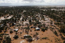 Inundação provocada pelo ciclone em Beira, Moçambique