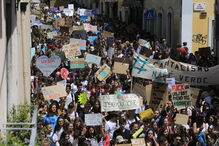 Estudantes portugueses em greve pelo Clima