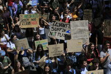 Estudantes portugueses em greve pelo Clima
