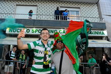 Adeptos do Sporting celebram vitória sofrida da Taça de Portugal 