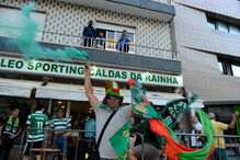 Adeptos do Sporting celebram vitória sofrida da Taça de Portugal 
