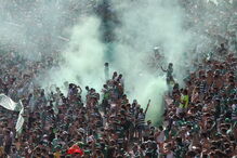 Adeptos do Sporting celebram vitória sofrida da Taça de Portugal 