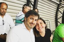 Bruno de Carvalho com a filha