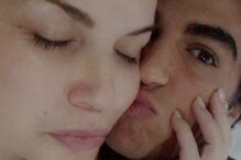 Katia Aveiro com os filhos