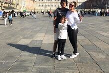 Katia Aveiro com os filhos