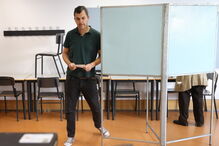 André Silva votou em Lisboa