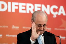 Rui Rio durante o discurso de derrota nas Europeias