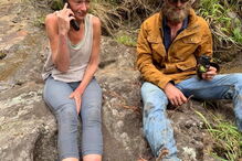 Amanda Eller no dia do resgate