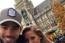 Gabriel Diniz com a namorada