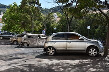Quatro carros consumidos pelas chamas em Portalegre