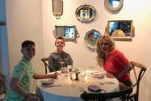 Britney Spears com os filhos, Sean e Jayden James 