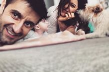 Momento em família: Daniel Oliveira, Alice e Andreia Rodrigues