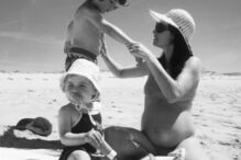 Fernanda Serrano com os filhos