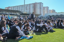 Finalistas de Faro abençoaram pastas no Estádio S. Luís