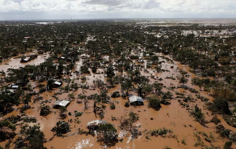 Inundação provocada pelo ciclone em Beira, Moçambique