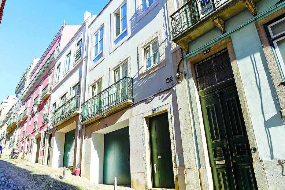 Residências situam-se na zona histórica da capital, Santa Catarina