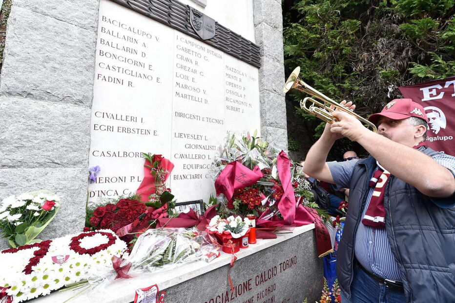 Homenagem no 70.º aniversário da Tragédia de Superga