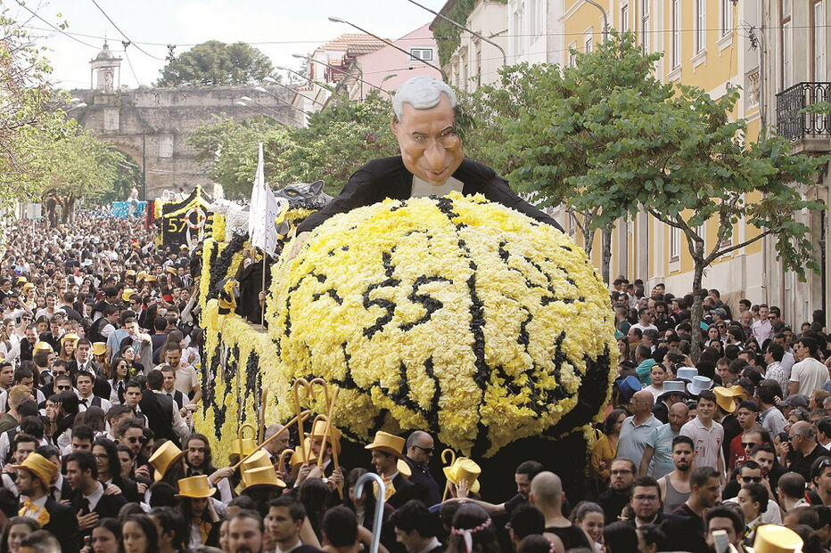 António Costa foi um dos alvos da sátira social e política dos estudantes de Coimbra