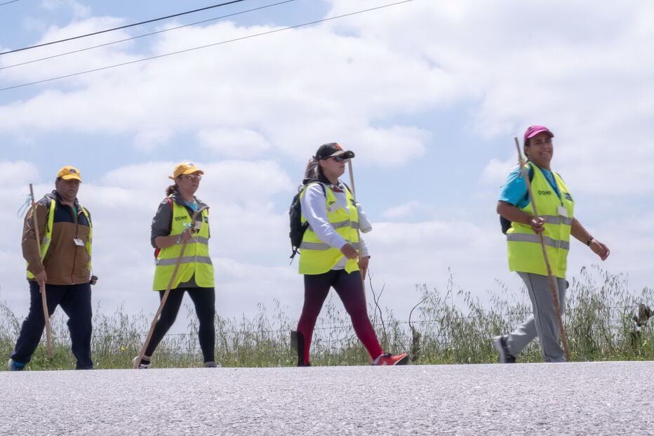 Grupo de cem fiéis partiu ontem de Évora rumo ao Santuário de Fátima, onde esperam chegar no próximo dia 11, sábado 