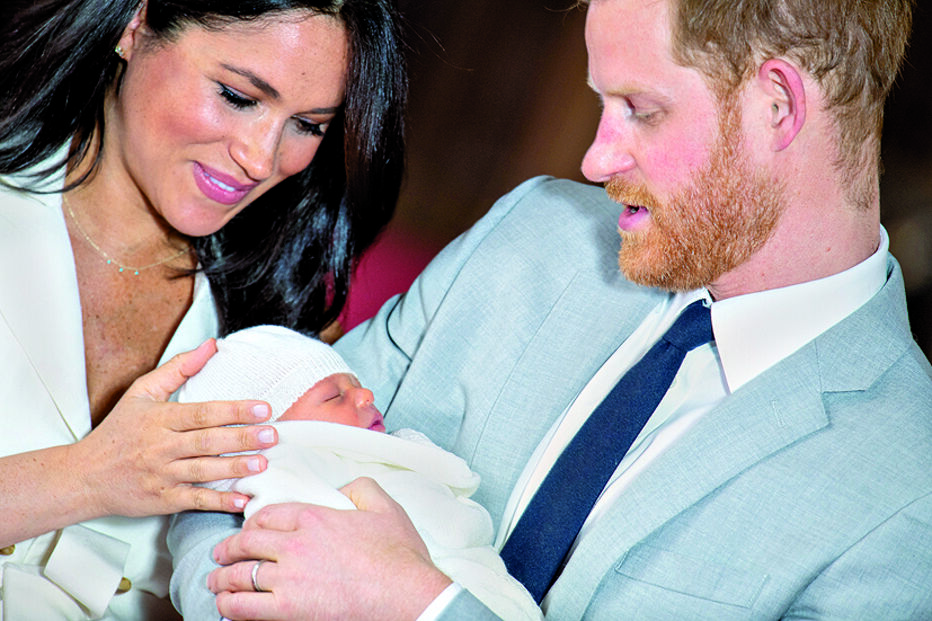 Harry, Meghan e o filho Archie
