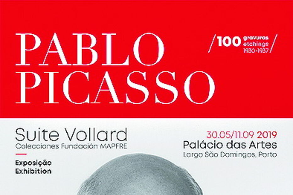 Cartaz divulga a exposição inédita na cidade do Porto 