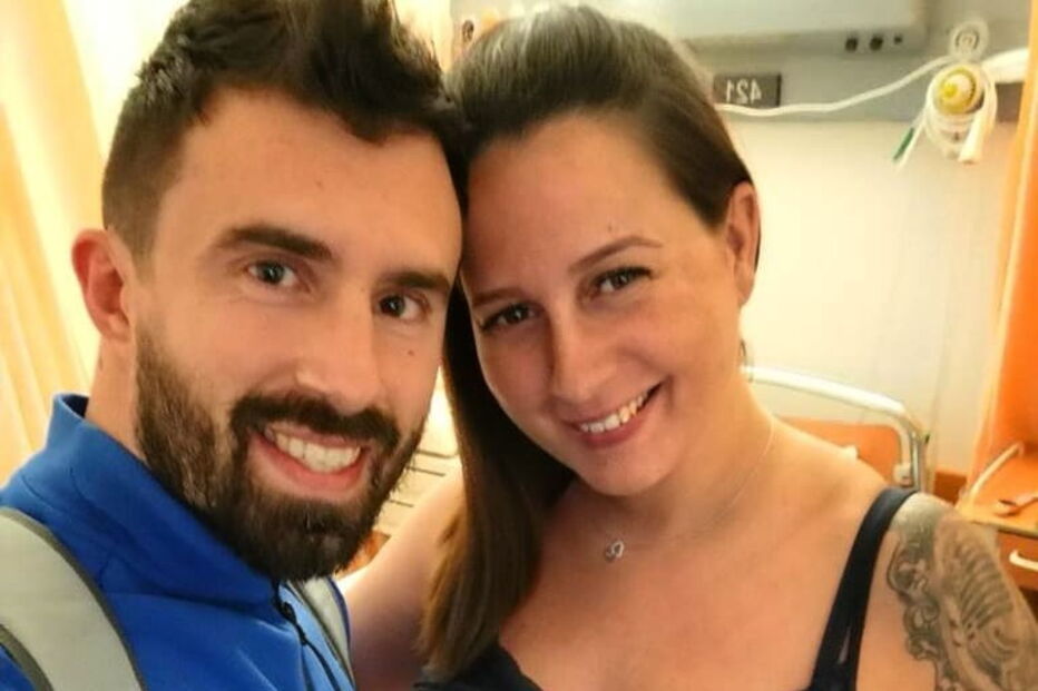 Daniela Pimenta e o marido Pedro Mourato