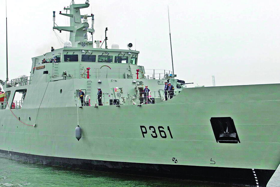 É este  o navio que os figueirenses podem visitar no dia 18,  sábado