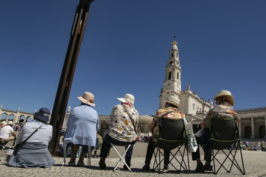 Peregrinos no Santuário de Fátima