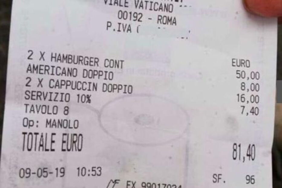 Casal de turistas paga 81 euros por dois hambúrgueres e três bebidas