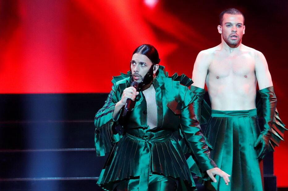 Conan Osiris, de Portugal, na primeira semi-final da Eurovisão 2019
