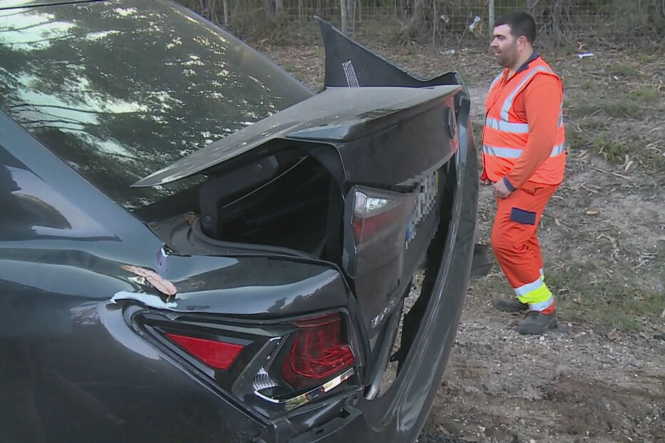 Veja como ficou o carro que Santana Lopes conduzia após acidente na A1