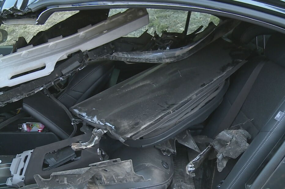 Veja como ficou o carro que Santana Lopes conduzia após acidente na A1