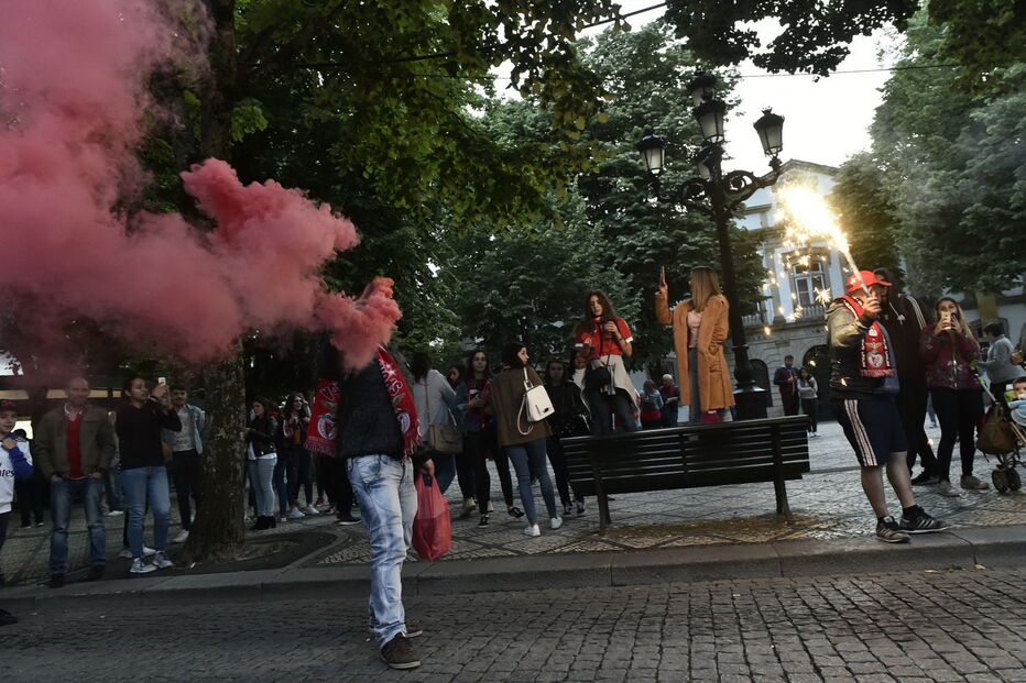Festa benfiquista em Viseu