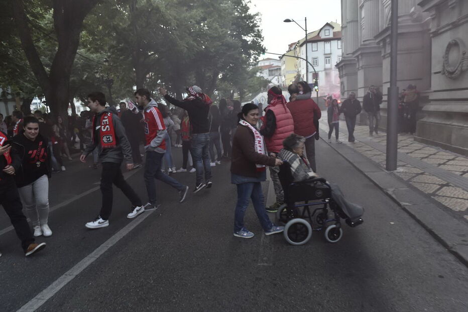 Festa benfiquista em Viseu