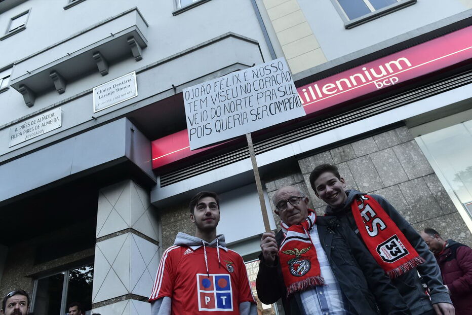 Festa benfiquista em Viseu