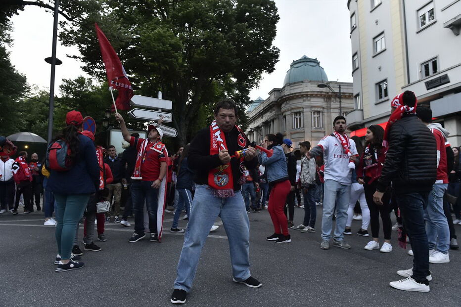 Festa benfiquista em Viseu